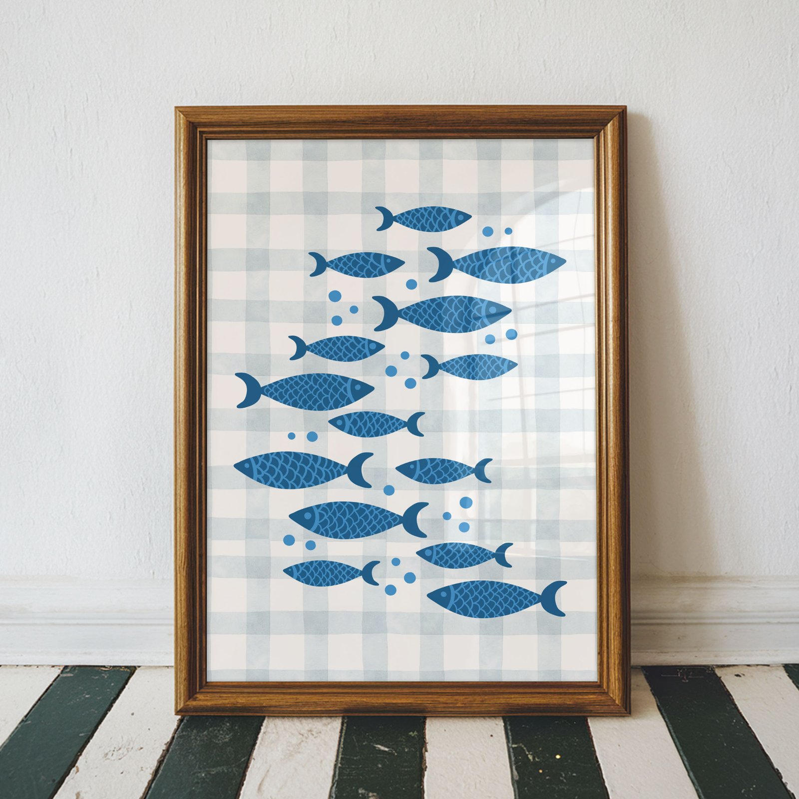 Blue Fish Pattern